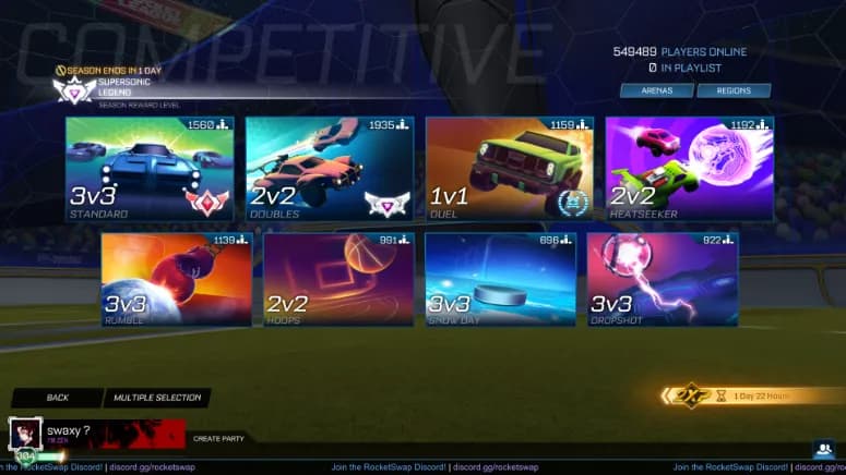 Account inventory screenshot