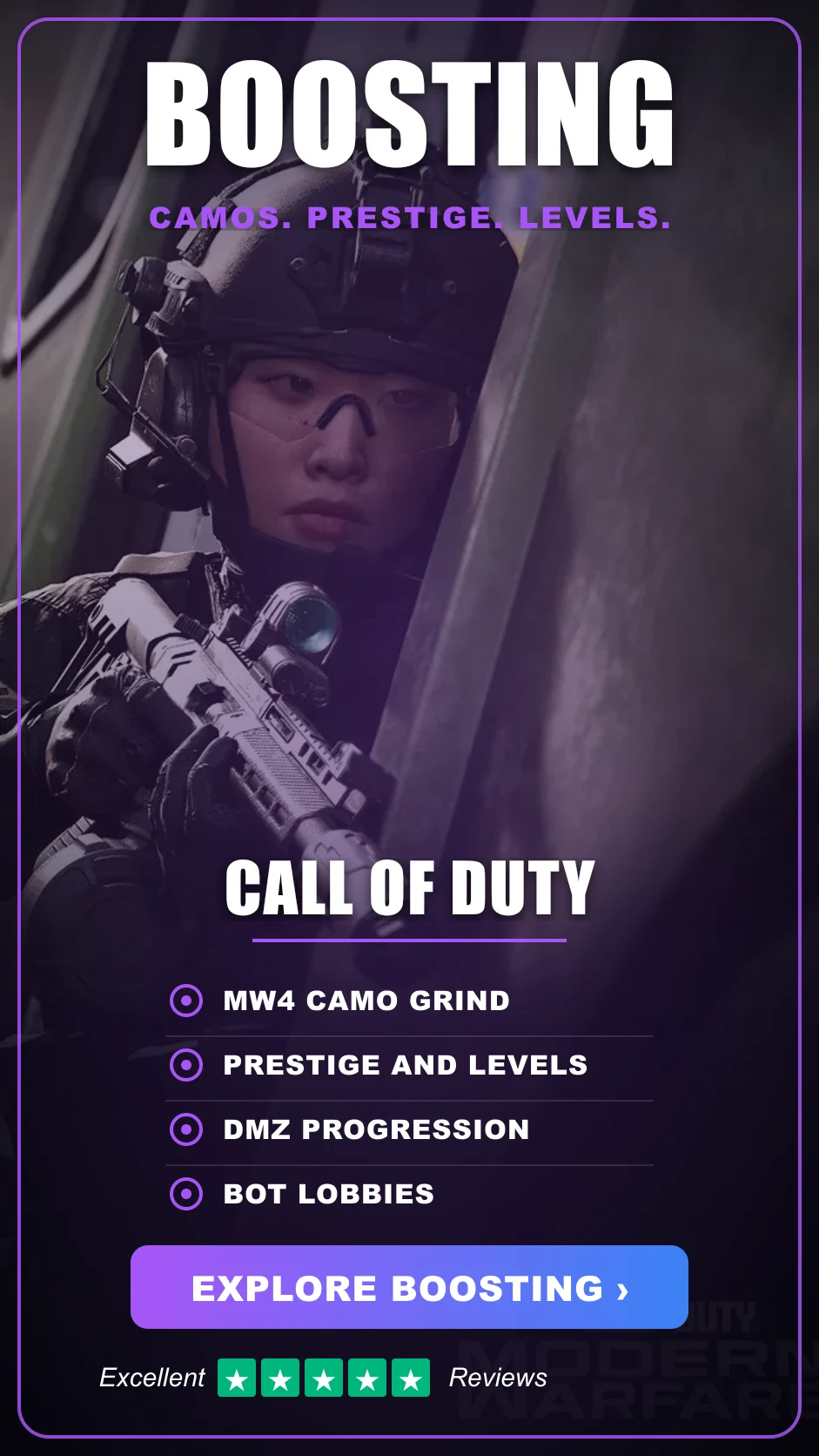 Explore Call of Duty boosting on EloAscend