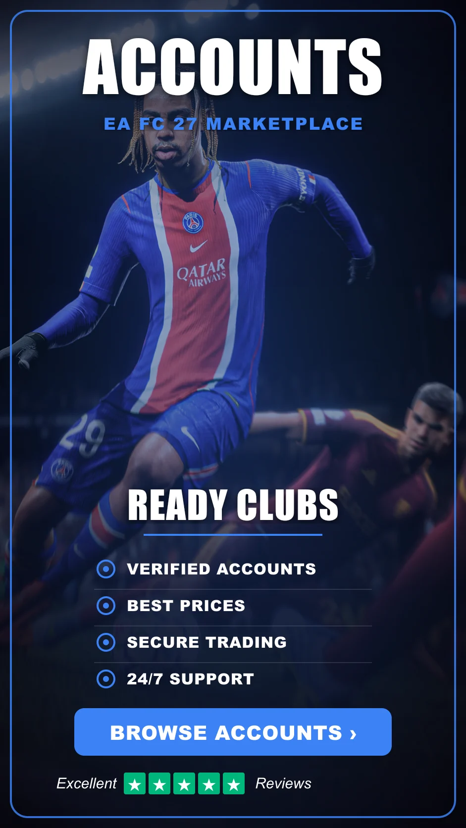 Browse EA FC accounts on the EloAscend marketplace