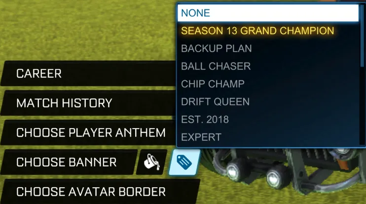 Account inventory screenshot