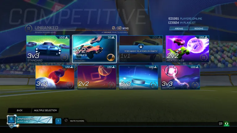 Account inventory screenshot