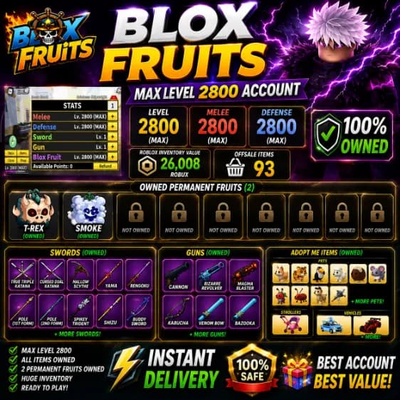Roblox account image supplied with this listing