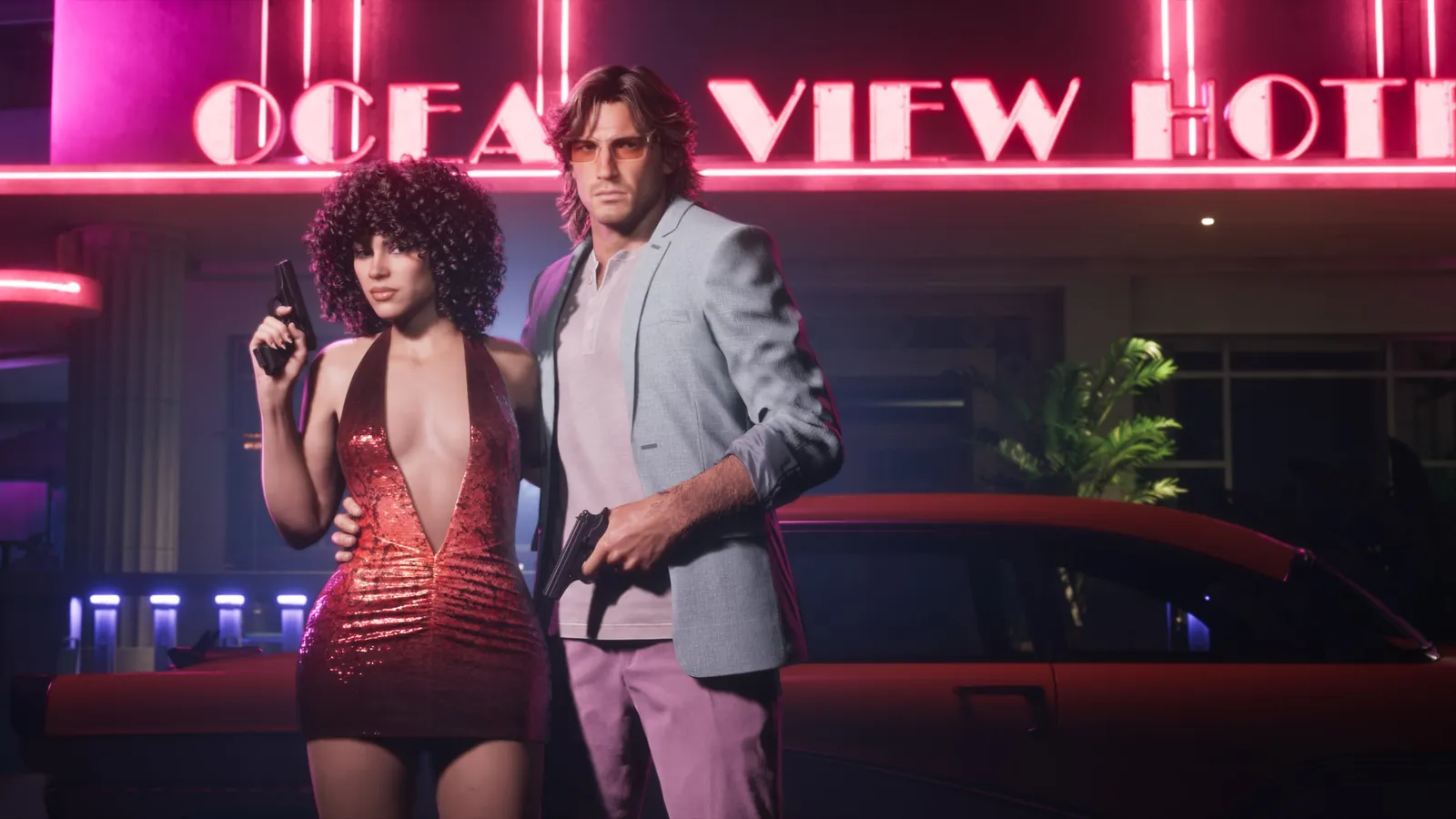 Official artwork for the Grand Theft Auto VI Vintage Vice City Pack pre-order bonus